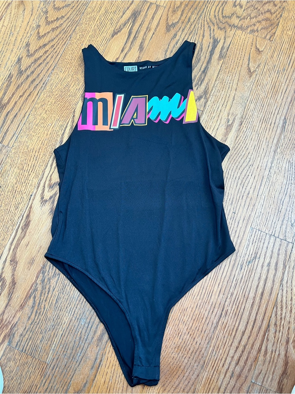 Miami Heat Court Culture Woman’s Neon Logo Bodysuit